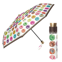 Дамски неавтоматичен чадър в свеж дизайн на понички Perletti