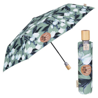 Чадър с автоматично отваряне Perletti Green на бели лалета