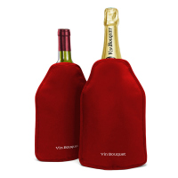 Охладител за бутилка вино с гел Vin Bouquet, червен
