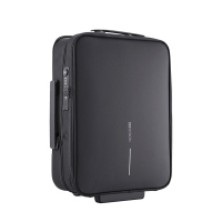 Черен мултифункционален куфар-пътна чанта в едно XD-design Flex Foldable Troley 15.6