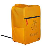 Малка раница за пътуване с ръчен багаж в жълто 40х25х20см